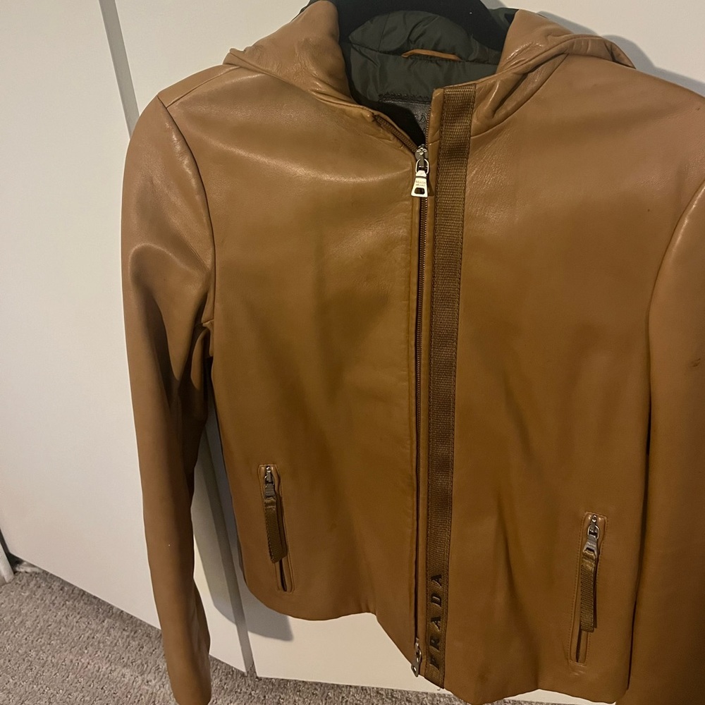 Prada vintage leather jacket